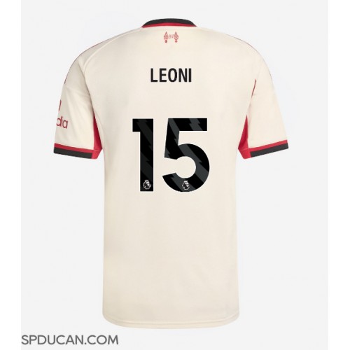 Muški Nogometni Dres Liverpool Giovanni Leoni #15 Gostujuci 2025-26 Kratak Rukav